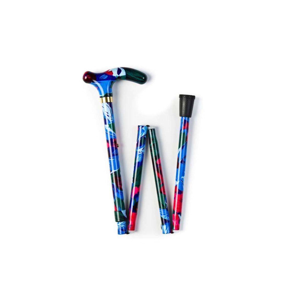 Folding Walking Stick - Gilly Flower