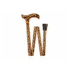 Folding Walking Stick - Leopard