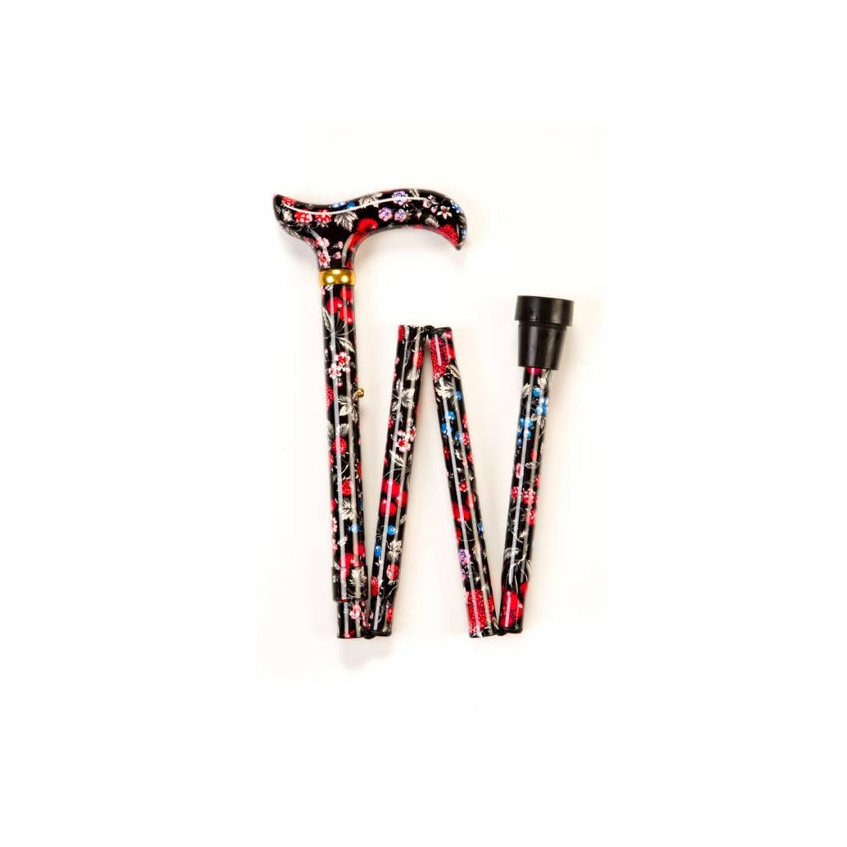 Folding Walking Stick - Summer Fruits
