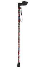 Fruit Pattern Folding Stick With Anatomical Handle