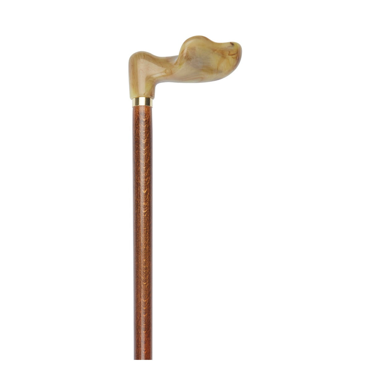 Green Marbled Anatomical Handle Stick