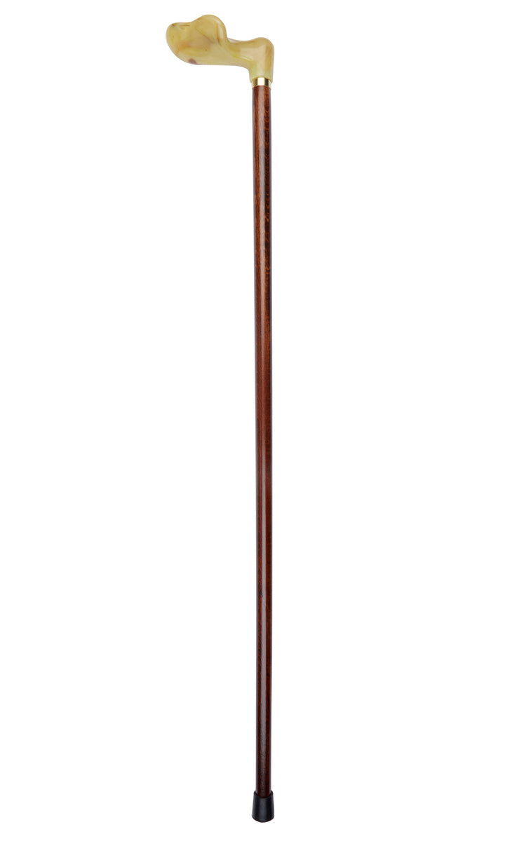 Green Marbled Anatomical Handle Stick