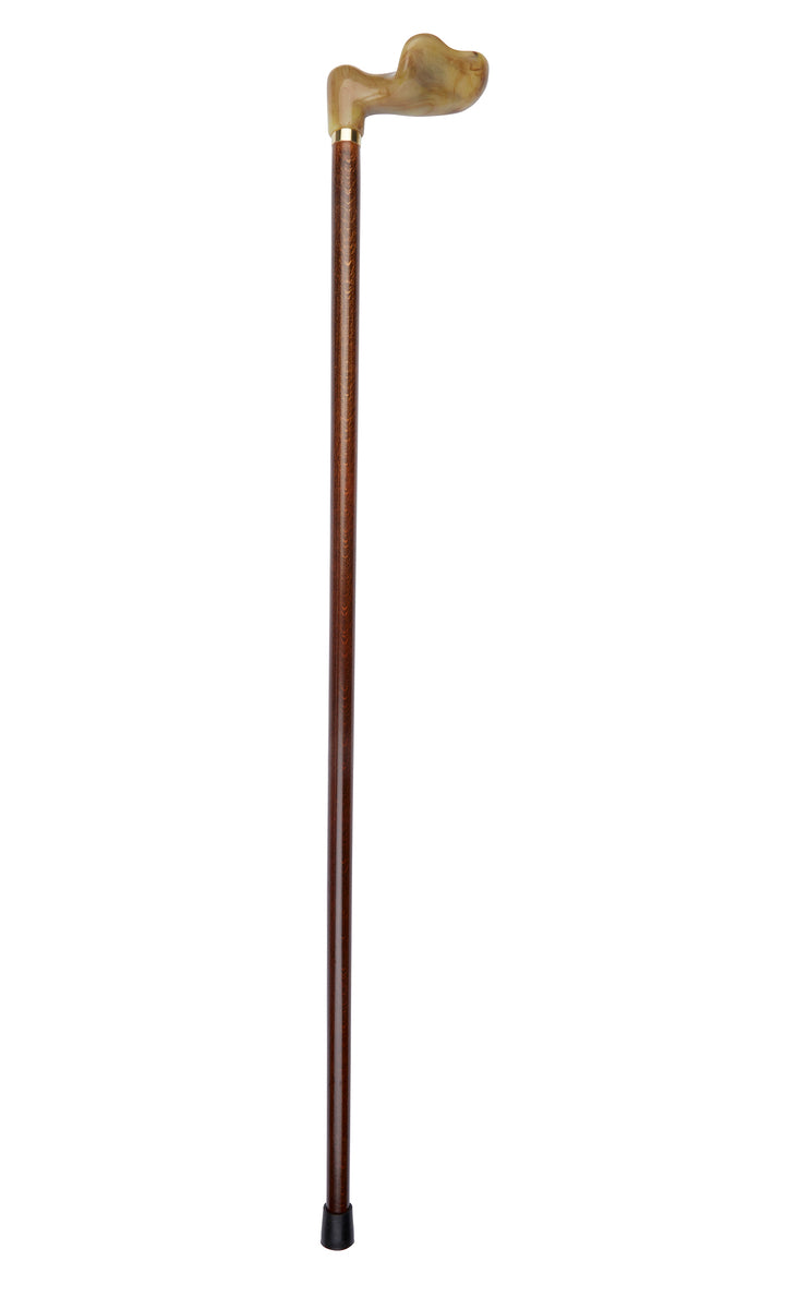 Green Marbled Anatomical Handle Stick