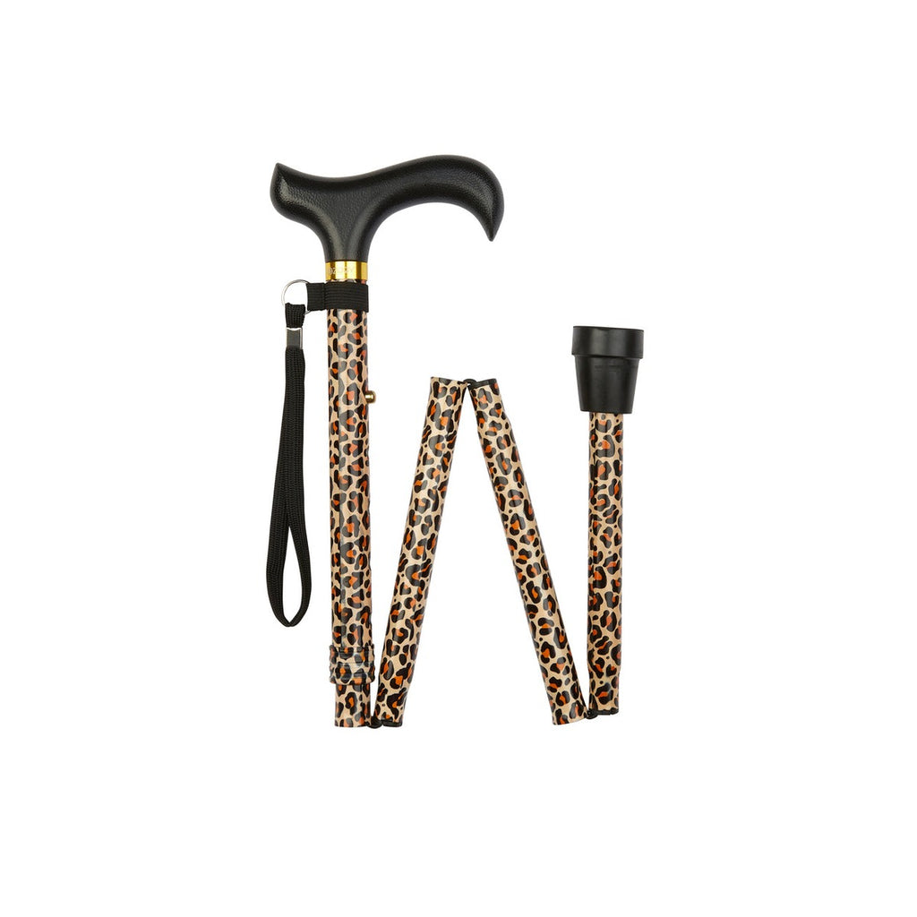 Leopard Pattern Folding Stick