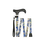 Mini Blue Morris Pattern Folding Stick