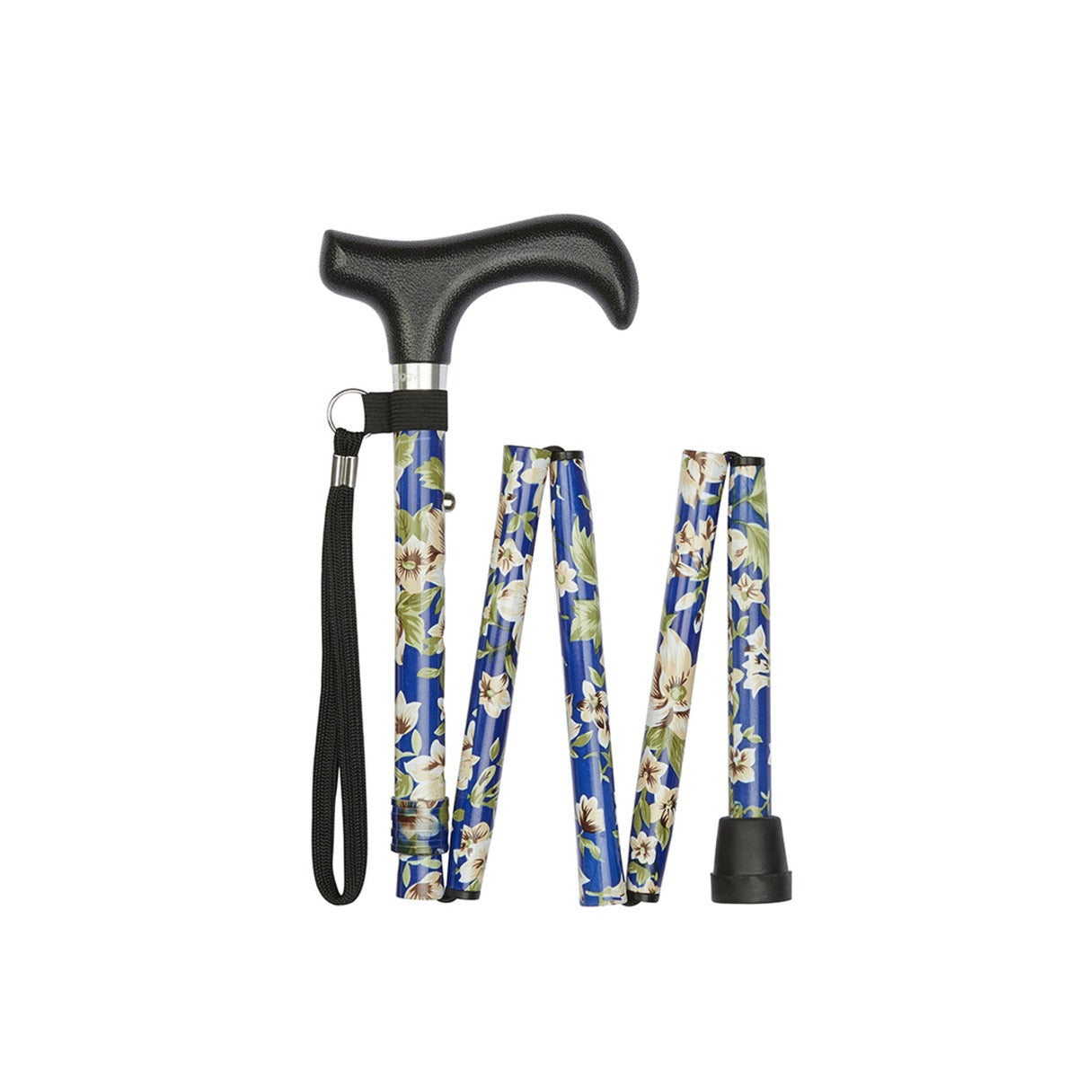 Mini Blue Morris Pattern Folding Stick