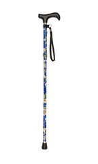 Mini Blue Morris Pattern Short Folding Stick