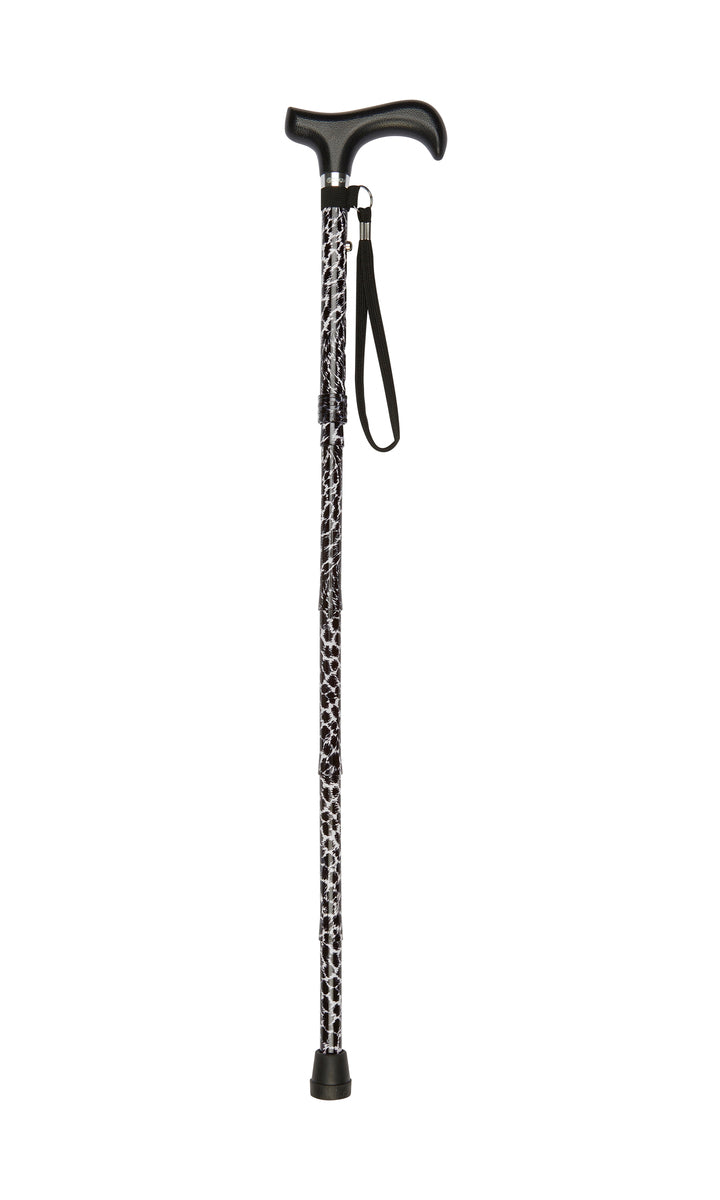 Mini Zebra Pattern Short Folding Stick