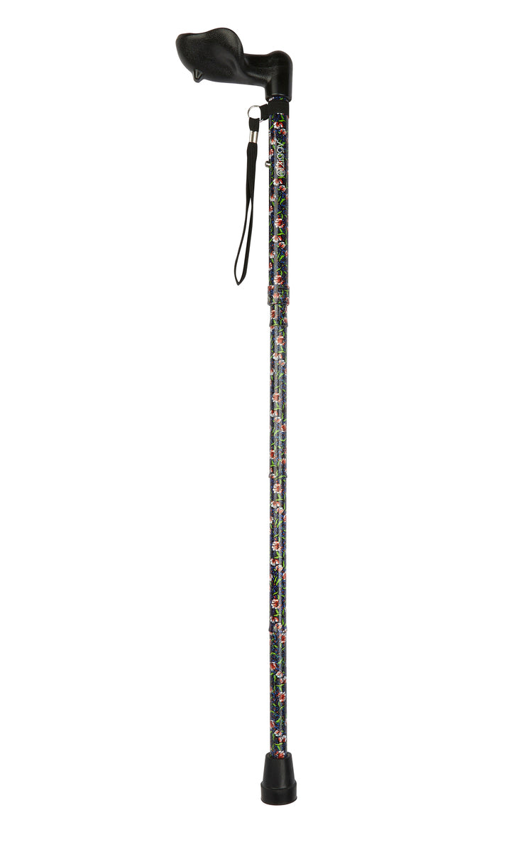 Morris Pattern Folding Stick With Anatomical Handle