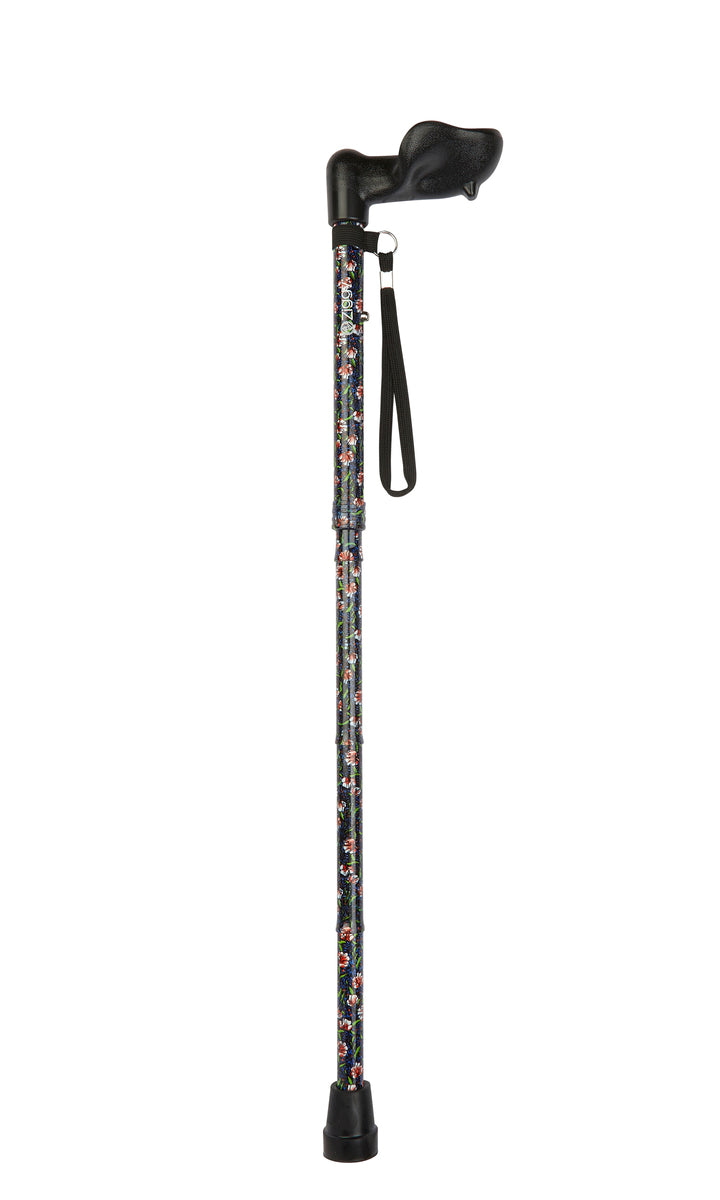 Morris Pattern Short Folding Stick With Anatomical Handle