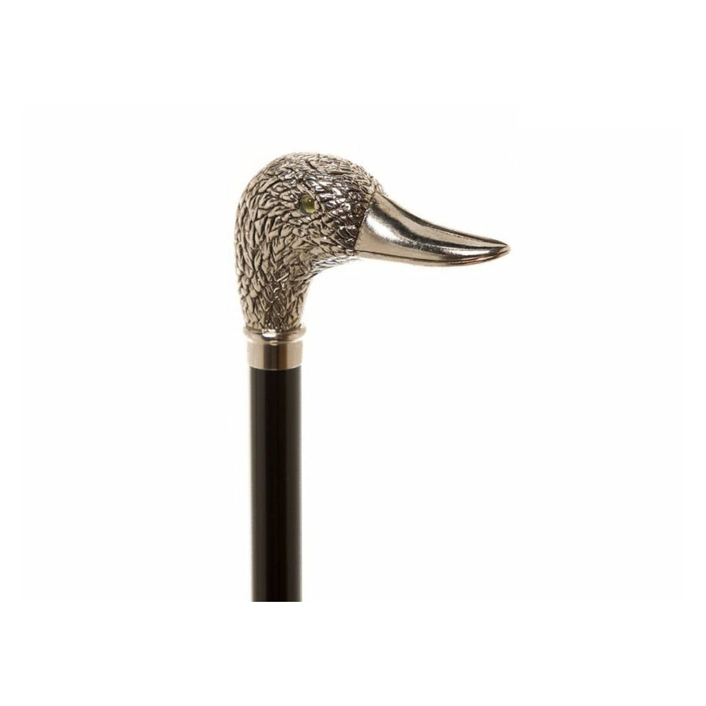 Nickel Plated Duck Head on Black Beech Shaft
