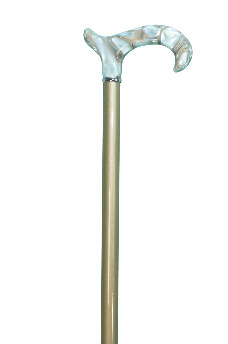 Pearl Dress Cane With Acrylic Derby Handle