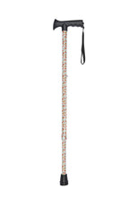 Poppies Pattern Adjustable Stick With Gel Grip Handle
