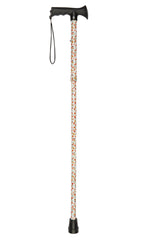 Poppies Pattern Folding Stick With Gel Grip Handle