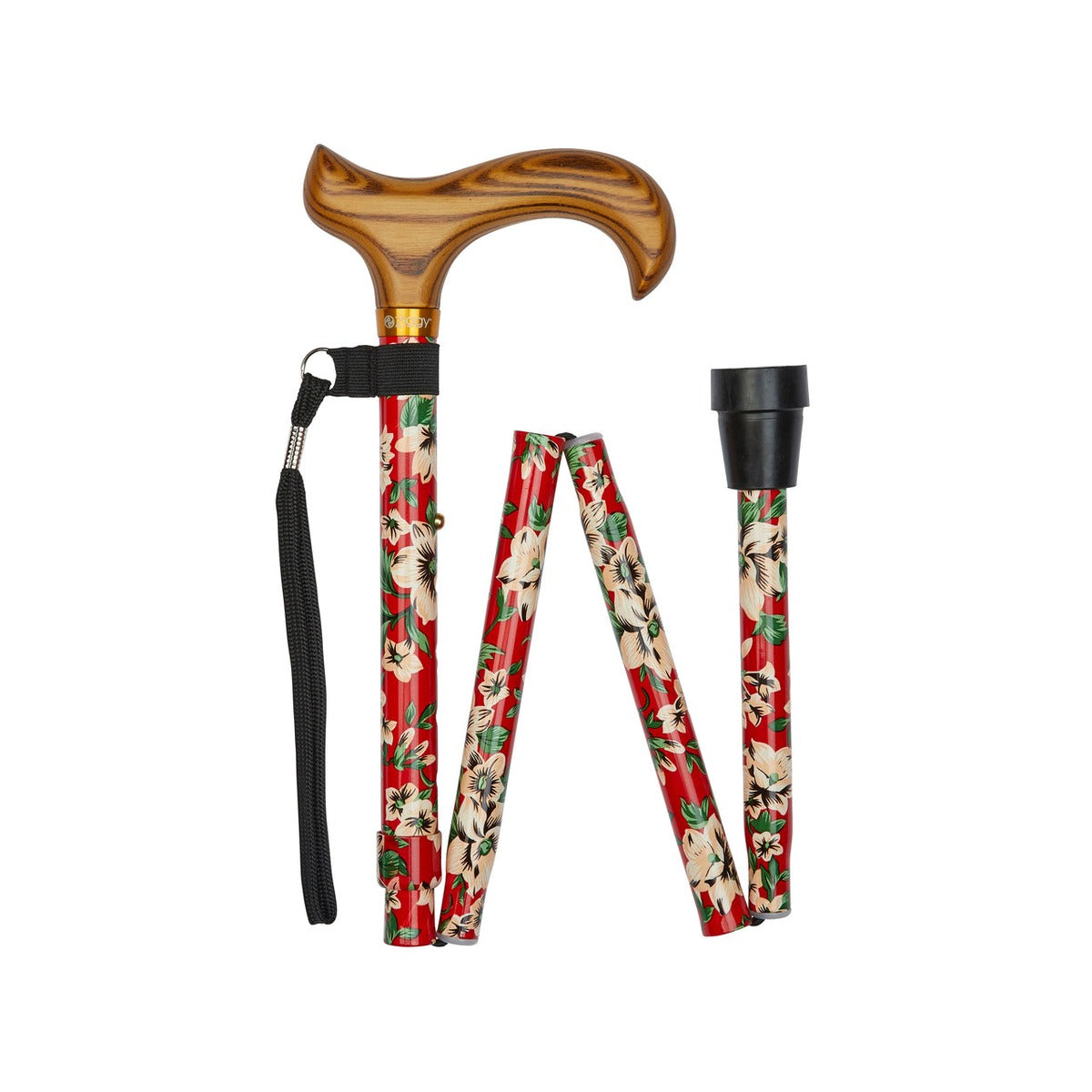 Red Morris Pattern Folding Stick