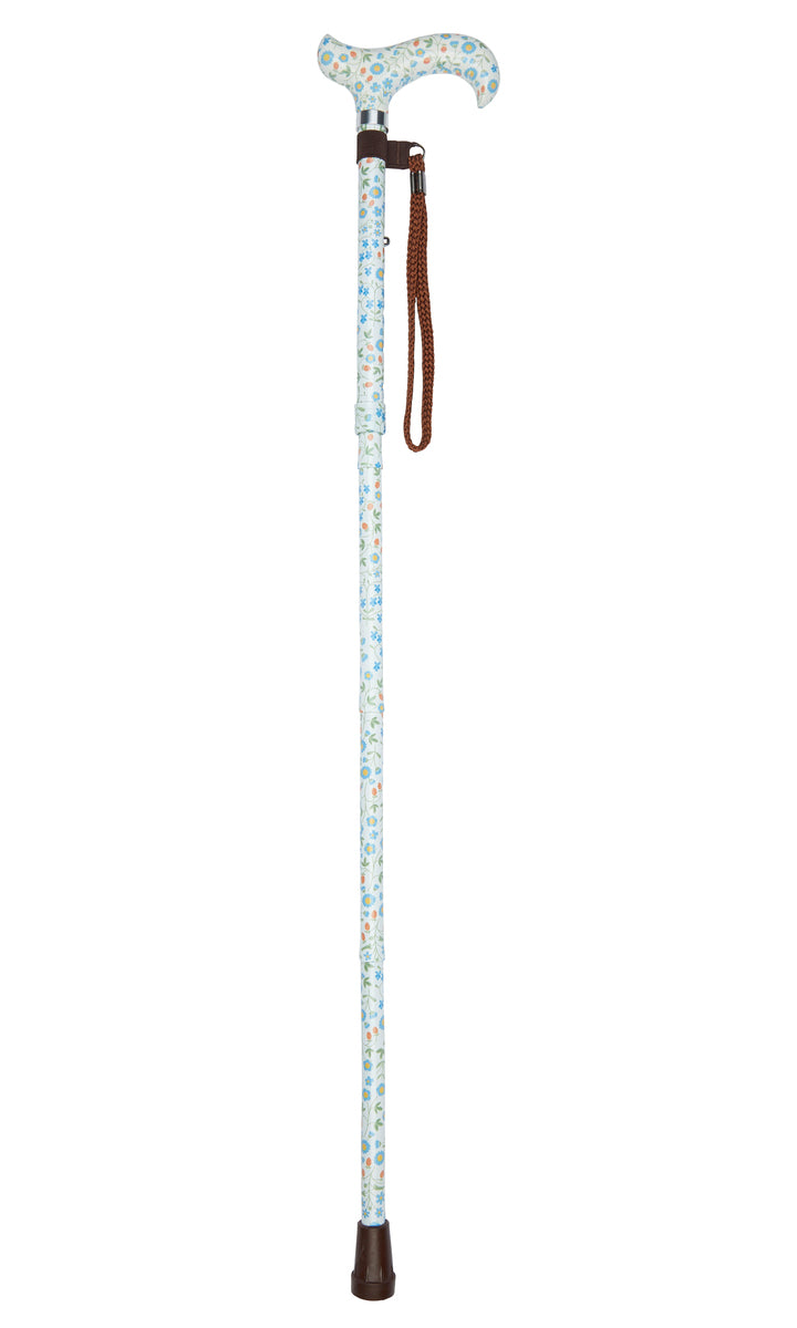 Scandi Floral Pattern Folding Stick With Patterned Handle