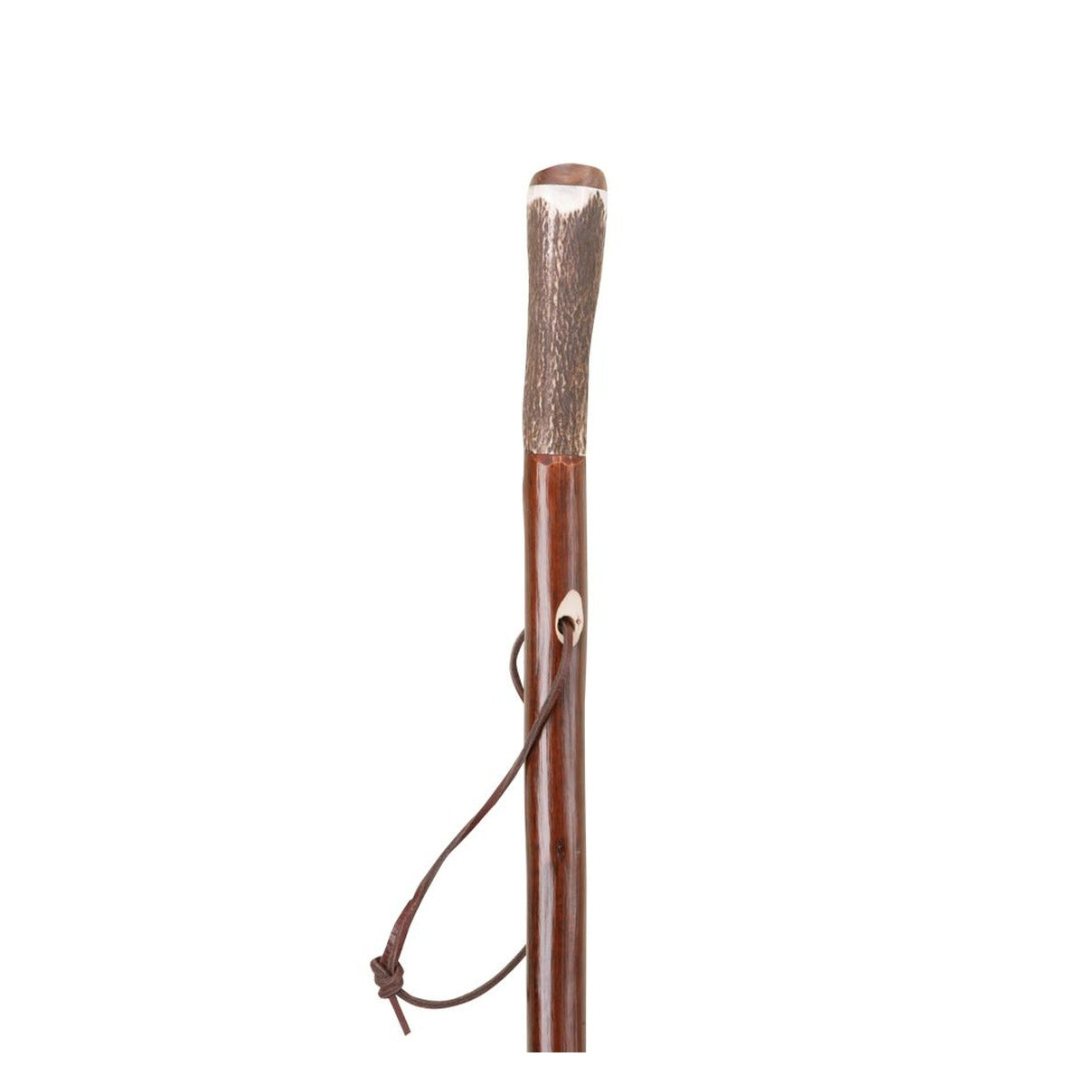 Staghorn Hiking Stick With Walnut Cap