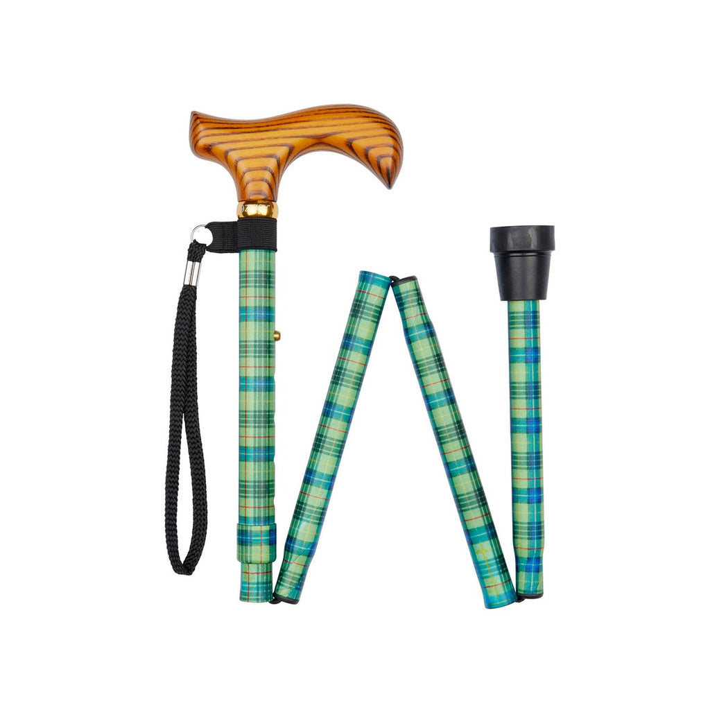 Tartan Pattern Folding Stick