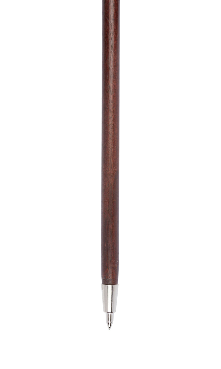 Turned Chestnut Hiker With Spike Ferrule