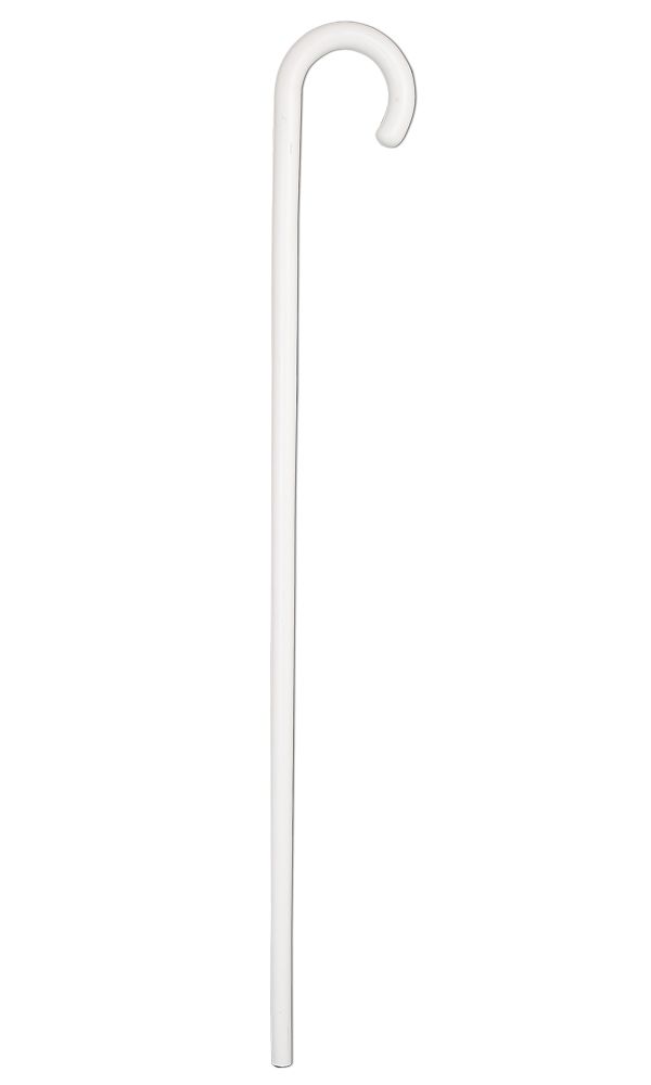 White Crook Handle Stick