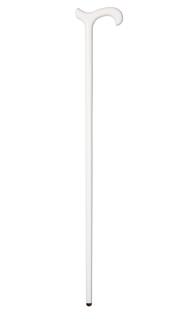 White Derby Handle Stick