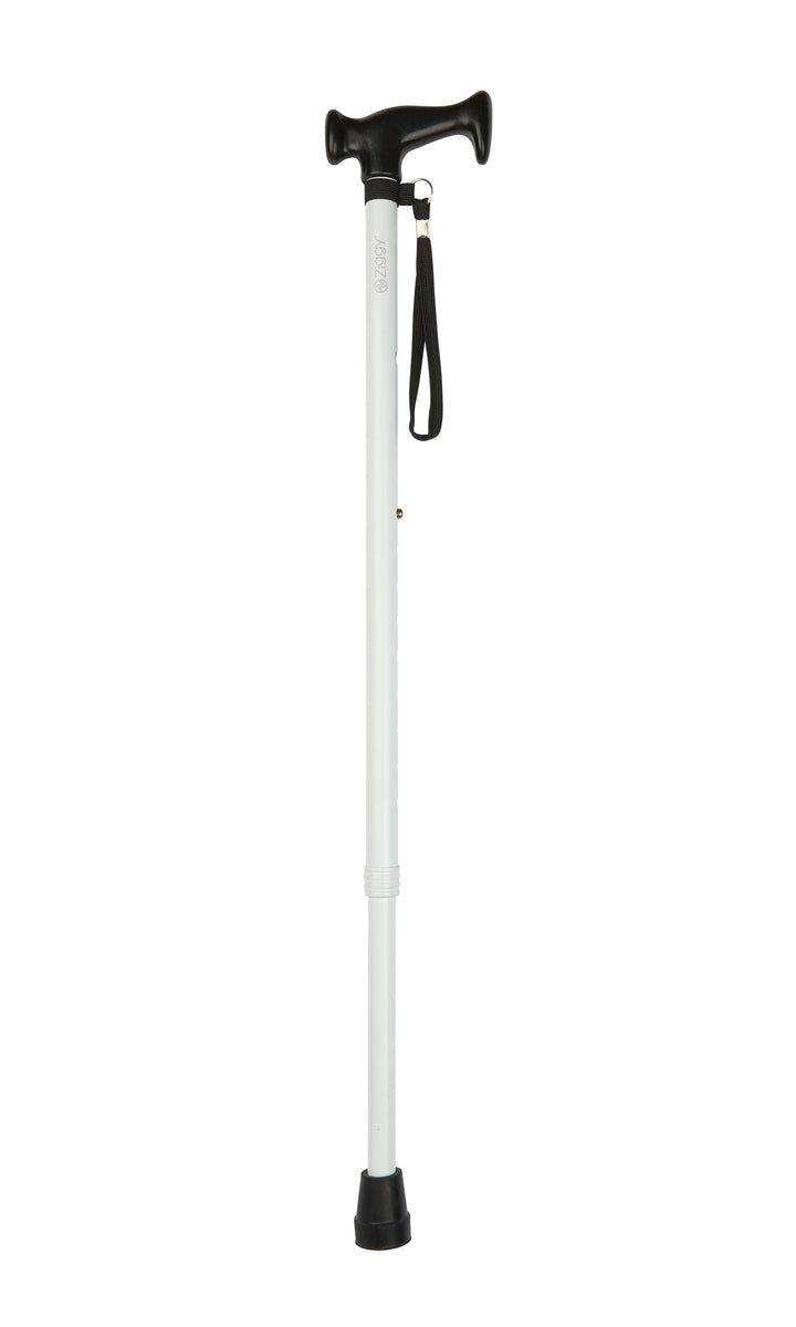 White Escort Crutch Handle Adjustable Stick